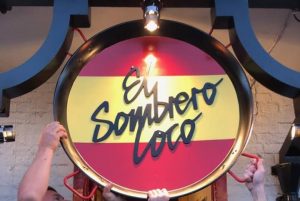El Sombrero Loco sign cropped